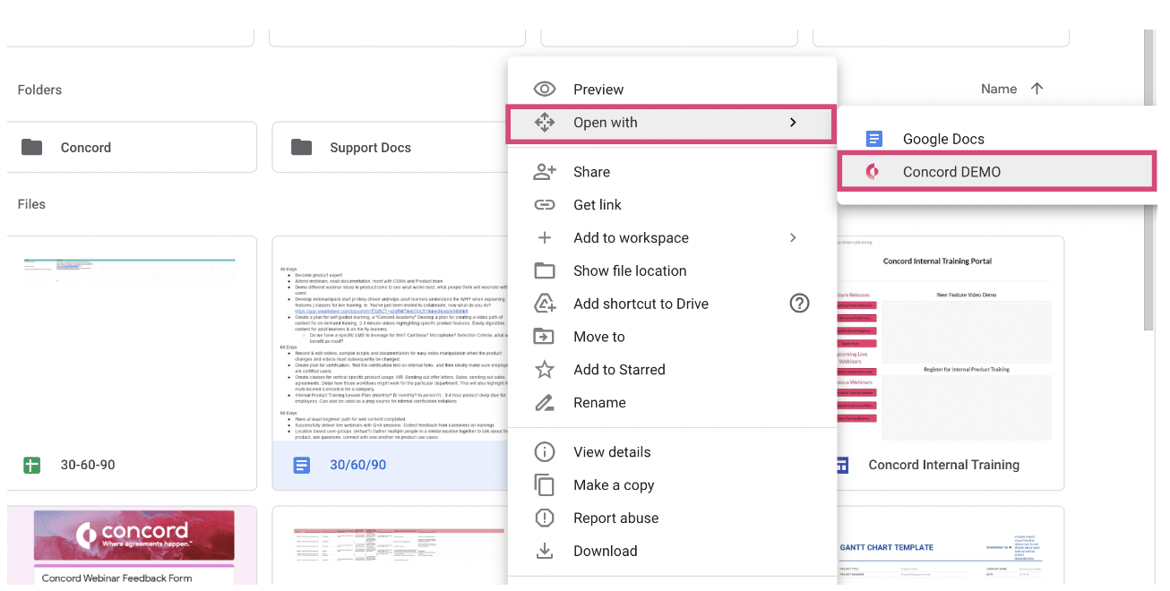 Import documents from Google Drive