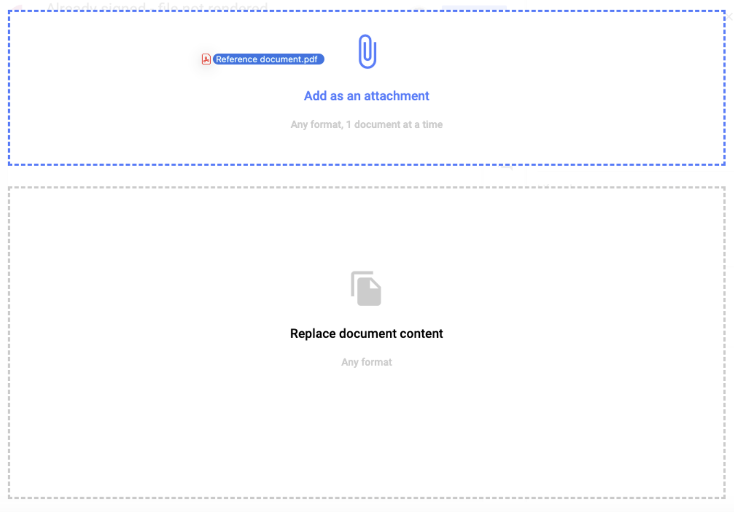 Attaching Files to a Document