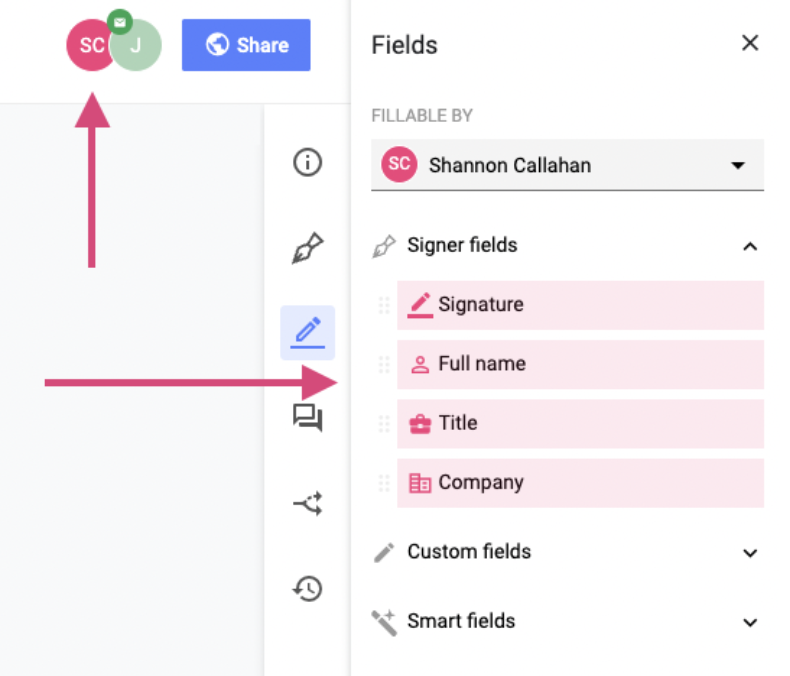 Adding Fields to a Document