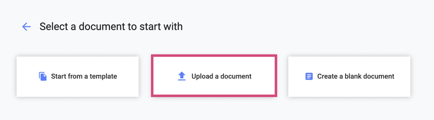 Create a document from a PDF